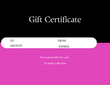 Cargar imagen en el visor de la galería, Cindy's Collection Gift Card