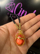 Load image into Gallery viewer, Pulsera "Llamador de Angeles" con Cascabel Naranja (Arcangel Gabriel)