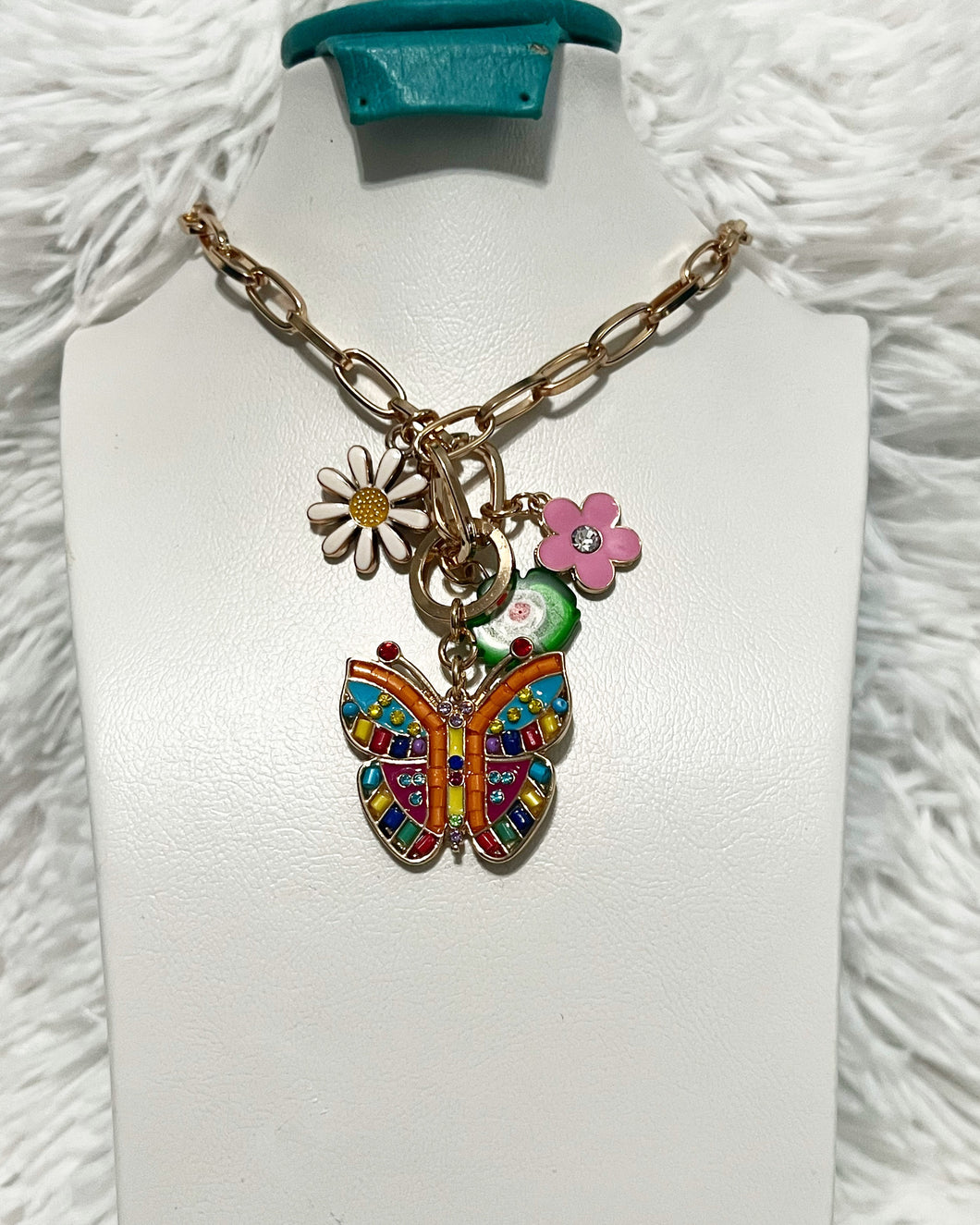 Butterfly Summer Multicolor Necklace