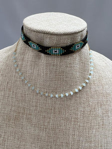 Crystals Mint Choker