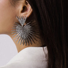 Load image into Gallery viewer, Rossana Silver Spikes Earrings
