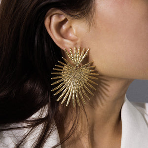 Rossana Gold Spikes Earrings