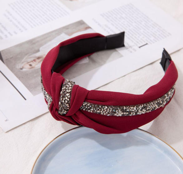 Burgundy Shine Headband