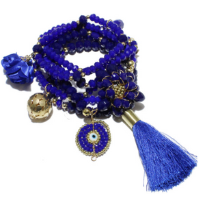 Handmade Evil Eye Royal Blue Semanario (Hecho con Amor)