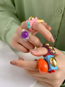 Colorful Resin Ring