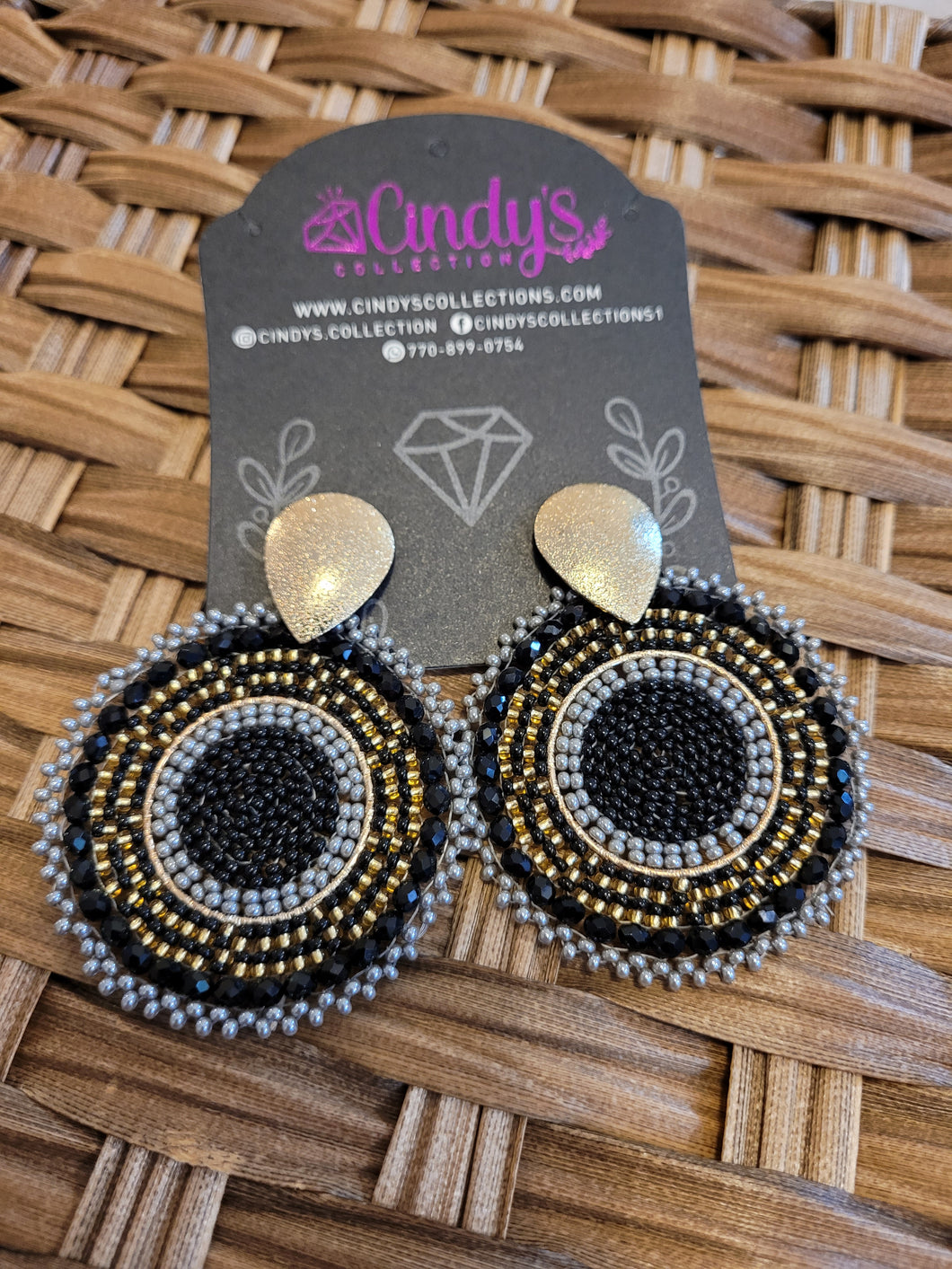 Aretes Tejidos Noche