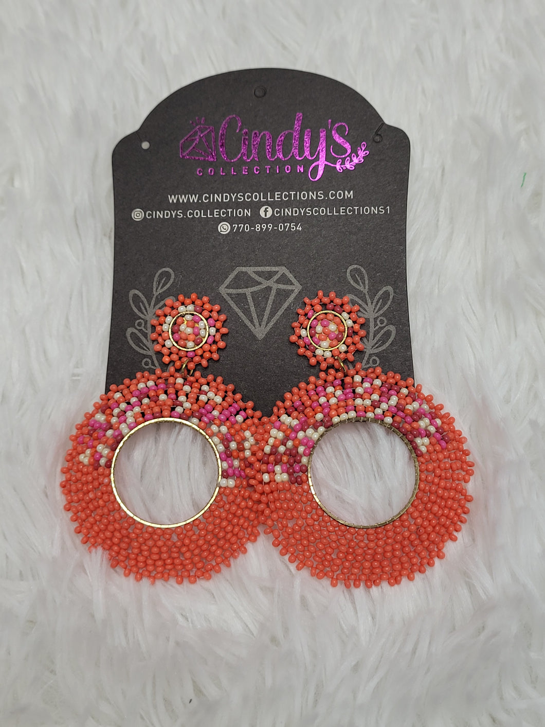 Coral Handmade Earrings