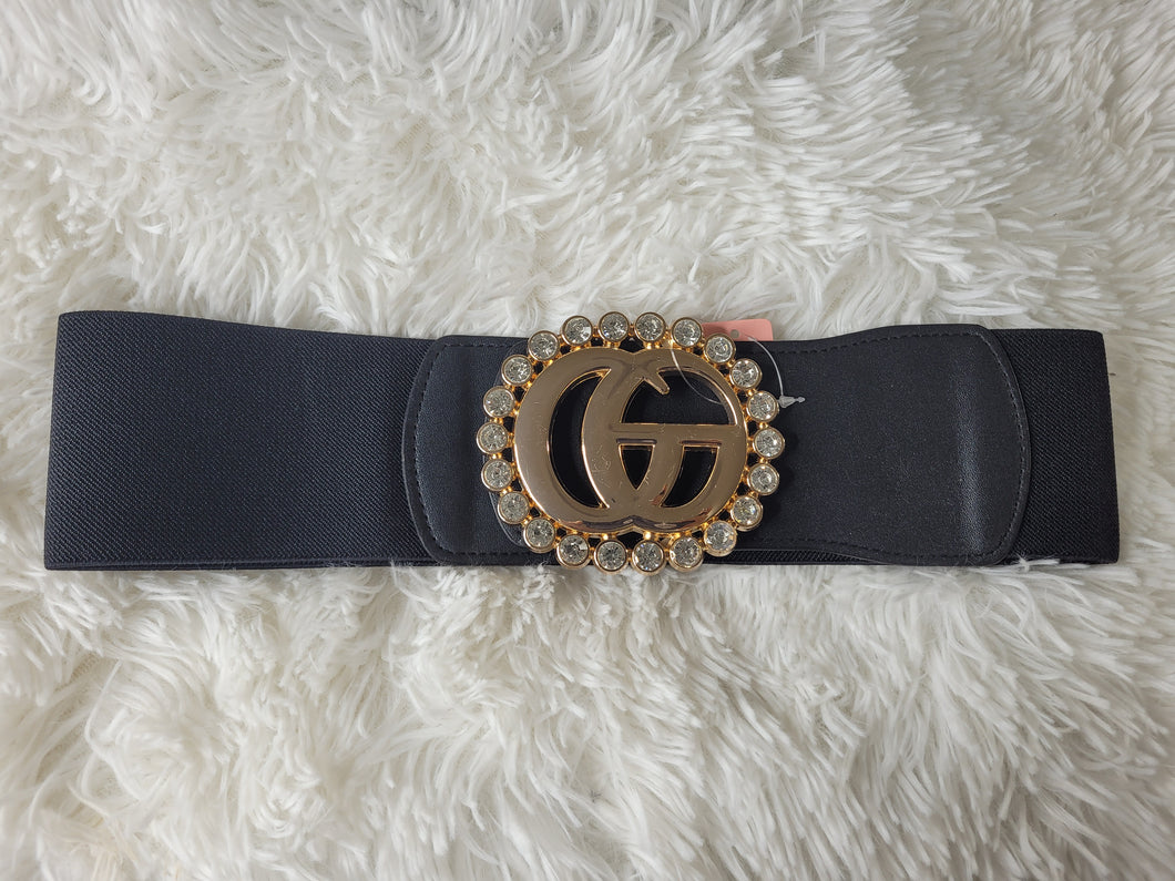 Clear Rhinestone Fashion Belt Model 2