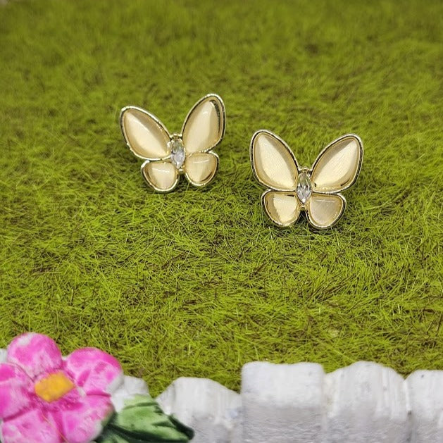 Crystal Butterfly Earrings