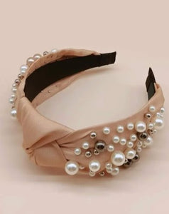 Cream and Pearls Headband