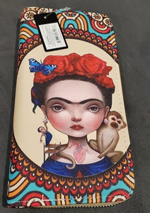 Ivory Frida Kahlo Wallet