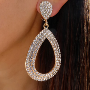 Light Weight Crystal Earrings