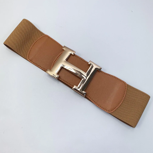 H-Brown Elastic Belt