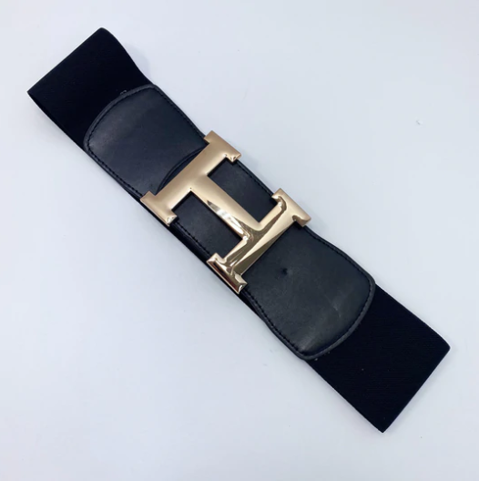 H-Black Elastic Belt