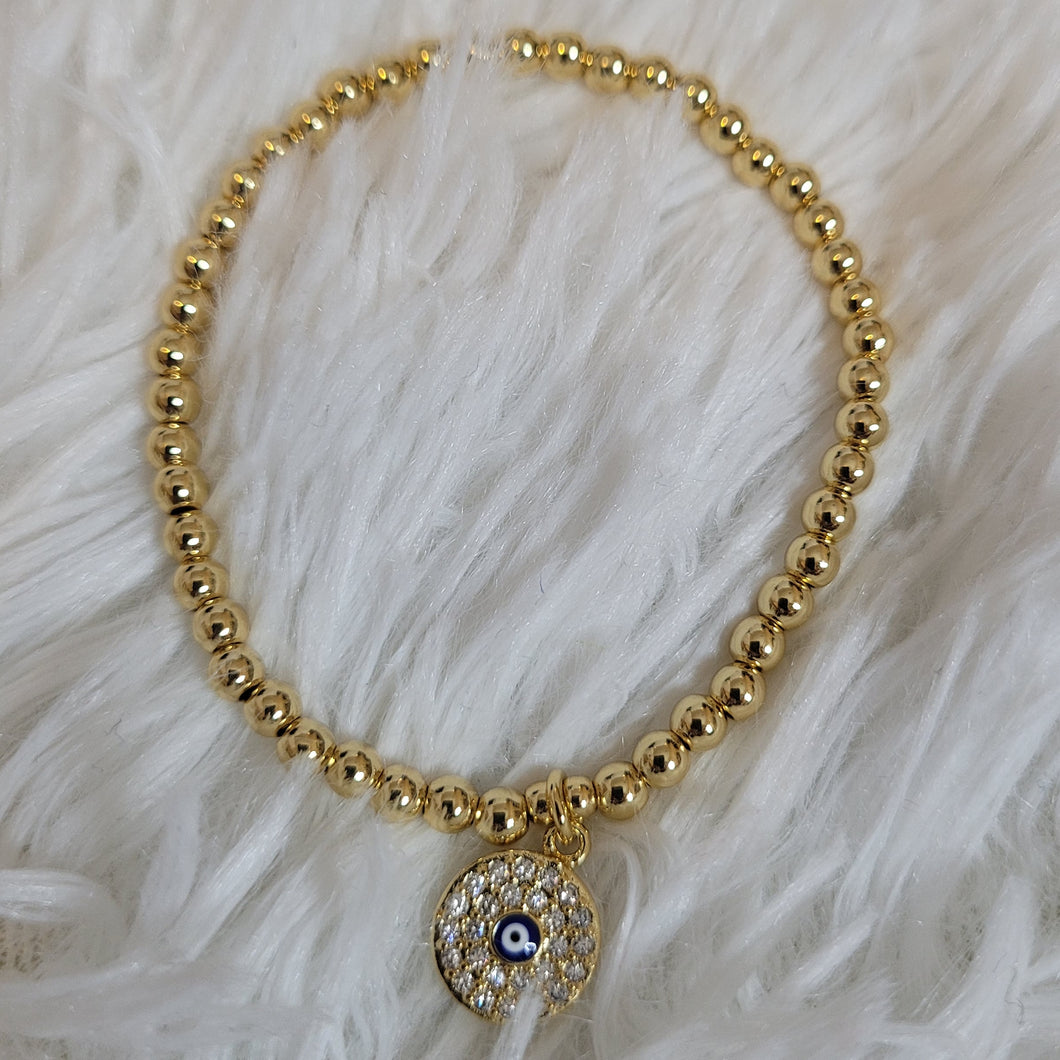 Evil Eye Bracelet (acero inoxidable)