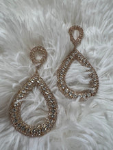 Load image into Gallery viewer, Maxi Gold Rhinestone Earrings
