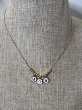 Cargar imagen en el visor de la galería, 18K gold plated MOM Letters/Circle Necklace
