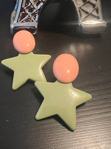 Resin Star Earrings M2