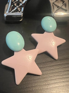 Resin Star Earrings M6