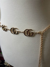 Load image into Gallery viewer, Gold Inspired Fashion Dangle Metal Chain Belt
