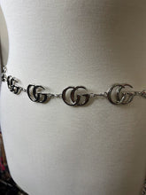 Load image into Gallery viewer, Silver Inspired Fashion Dangle Metal Chain Belt
