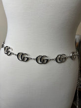 Load image into Gallery viewer, Silver Inspired Fashion Dangle Metal Chain Belt
