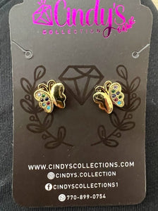 18K Gold Plated Butterfly Multicolor Model 2