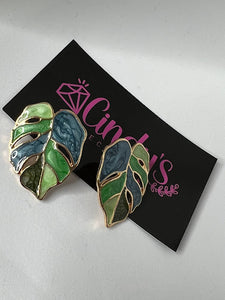 Green Leaf Studs