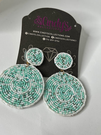 Handmade Mint Earrings