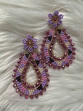 Load image into Gallery viewer, Collection Mi Tierra Purple Cocktail Valerie Handmade Earrings
