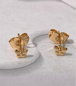 Mini Butterflies Earrings (Golfi Gold)