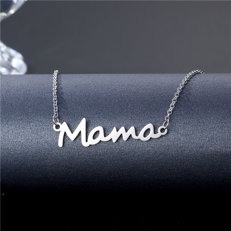 Silver Mama Necklace