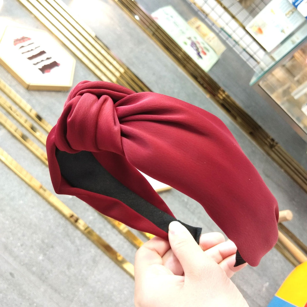 Burgundy Solid Headband