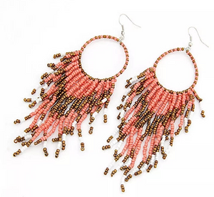 Tassel Beaded Earrings