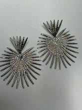 Load image into Gallery viewer, Rossana Silver Spikes Earrings
