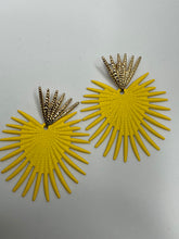 Load image into Gallery viewer, Rossana Yellow Spikes Earrings
