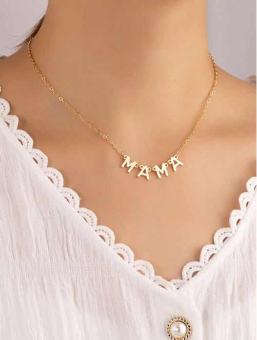 Gold MAMA Necklace