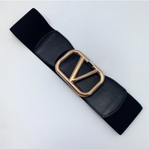 V-Black Elastic Belt