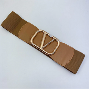 V-Brown Elastic Belt