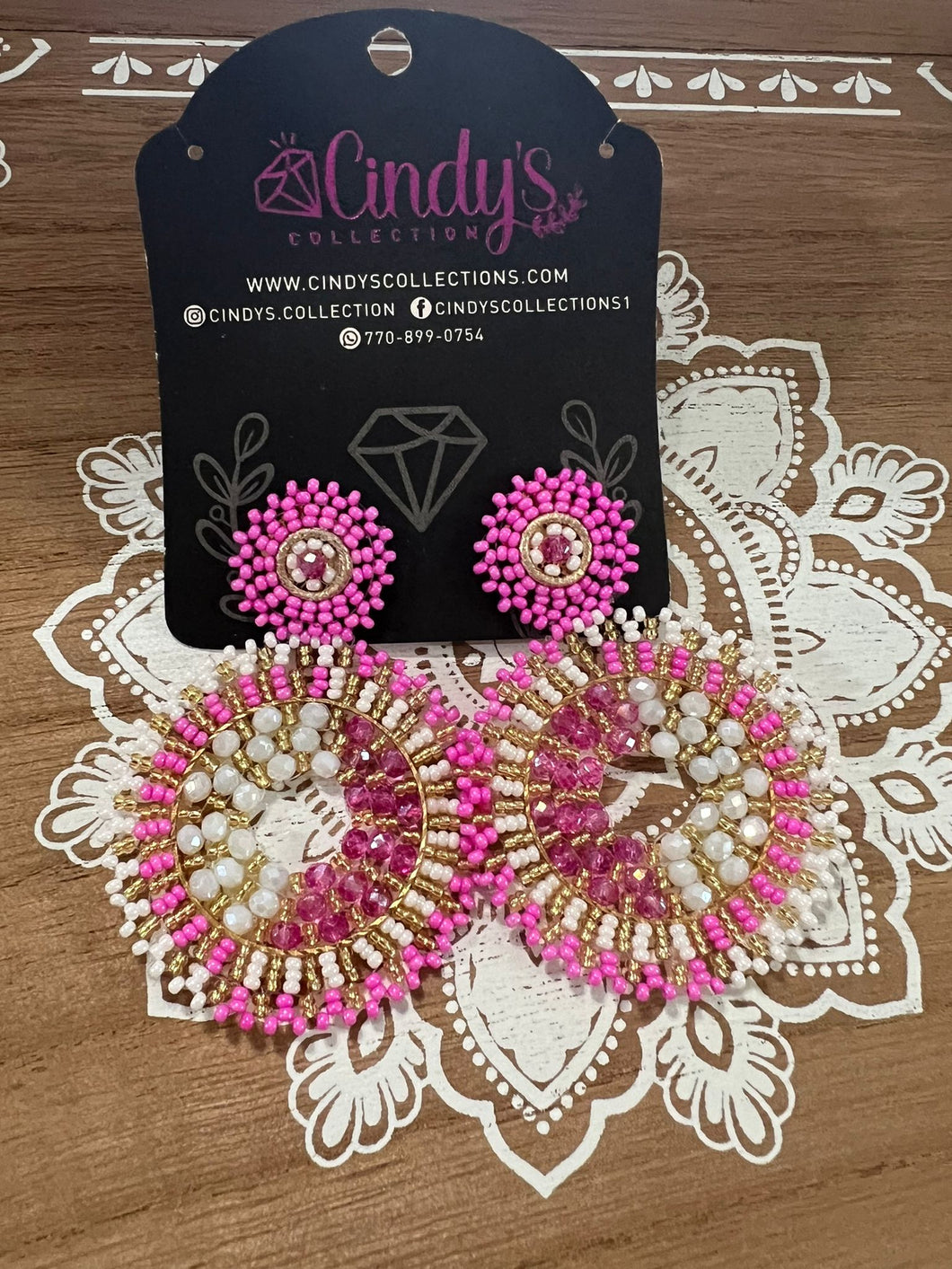 Collection Mi Tierra Hechos a Mano Hot Pink Maxi Earrings