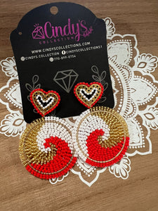 Collection Mi Tierra Handmade Heart Shape Earrings