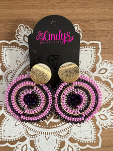 Collection Mi Tierra Hechos a Mano Purple Night Earrings