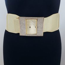 Load image into Gallery viewer, Gold Rhinestone Belt
