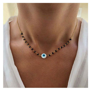 EVIL EYE BLACK CHOKER