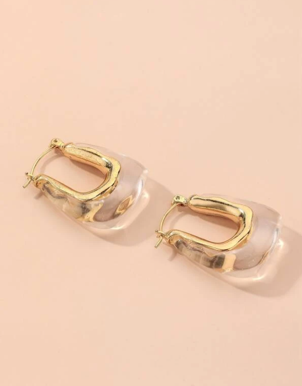 Glam Clear Resin Glam Hoops