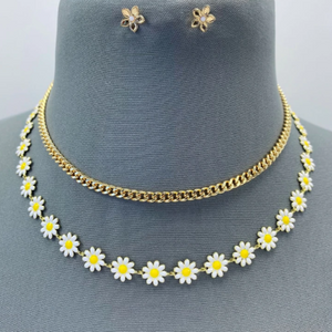 Sunflower Necklace Set