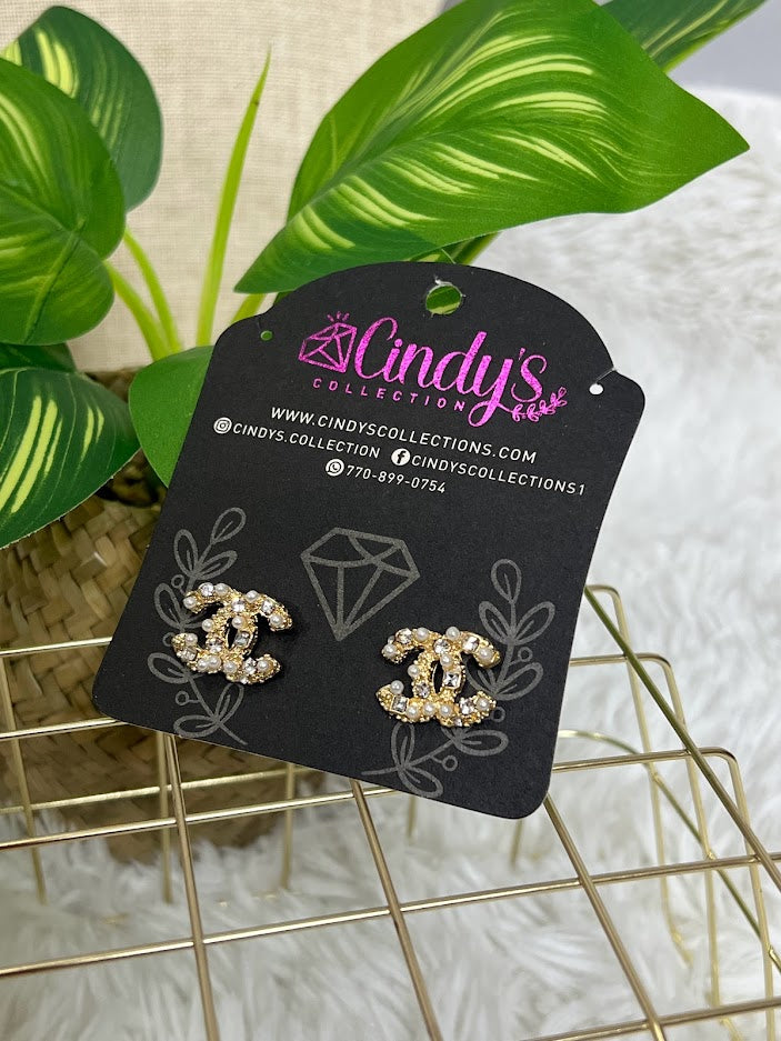 Clarine Pearls Earrings