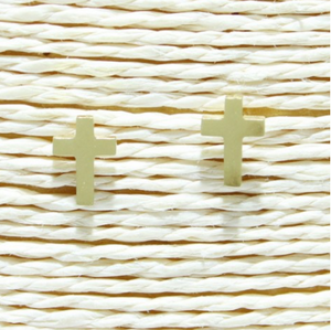 Cross Earrings (Acero Inoxidable)