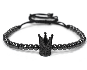 Crown Black Bracelet