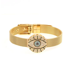 Gold Evil Eye Bracelet